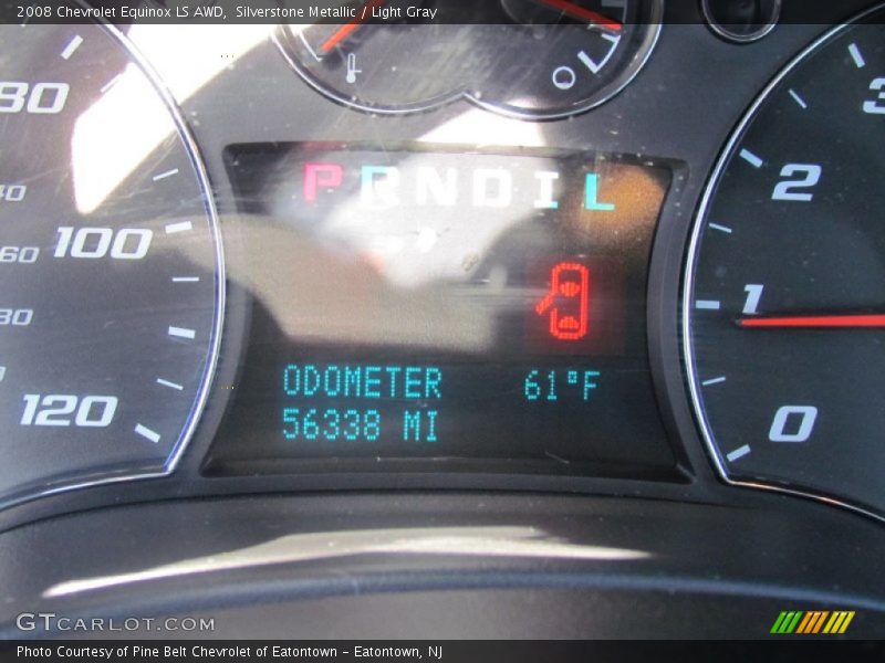 Silverstone Metallic / Light Gray 2008 Chevrolet Equinox LS AWD