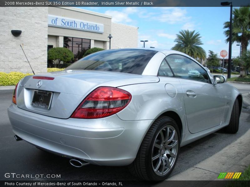 Iridium Silver Metallic / Black 2008 Mercedes-Benz SLK 350 Edition 10 Roadster