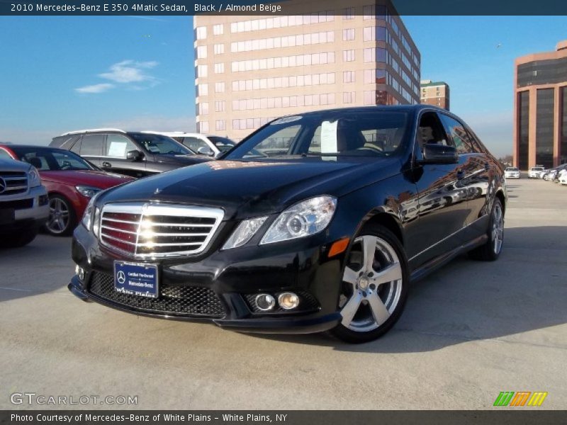 Black / Almond Beige 2010 Mercedes-Benz E 350 4Matic Sedan