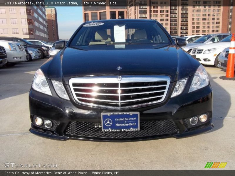 Black / Almond Beige 2010 Mercedes-Benz E 350 4Matic Sedan