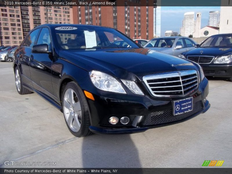Black / Almond Beige 2010 Mercedes-Benz E 350 4Matic Sedan
