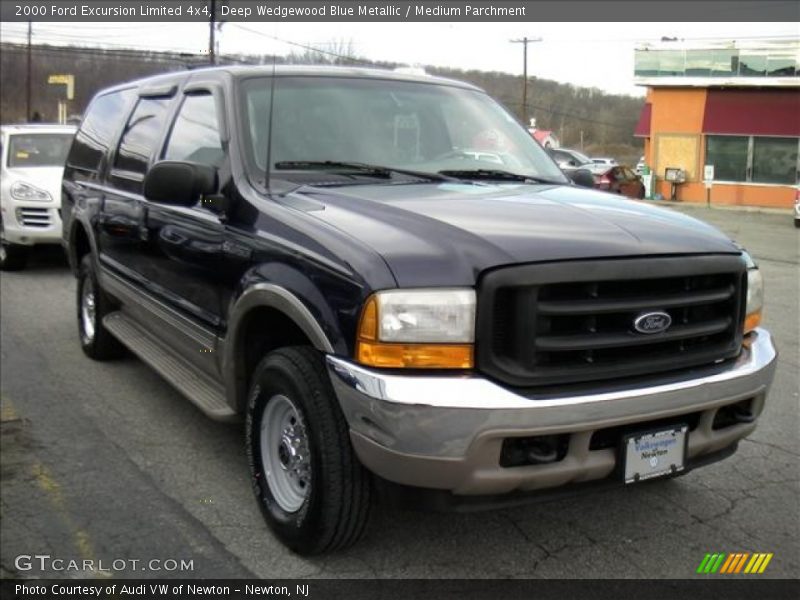 Deep Wedgewood Blue Metallic / Medium Parchment 2000 Ford Excursion Limited 4x4