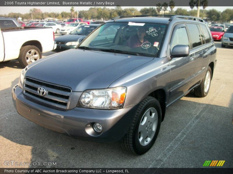 Bluestone Metallic / Ivory Beige 2006 Toyota Highlander Limited