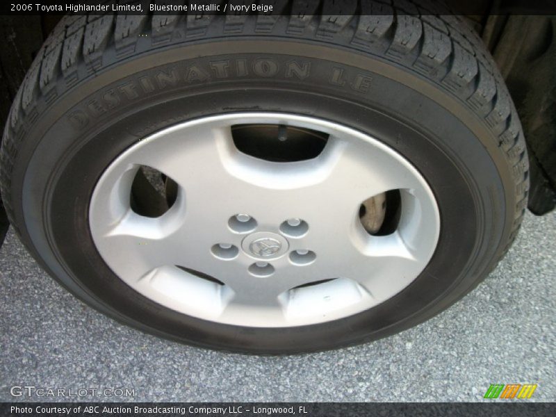Bluestone Metallic / Ivory Beige 2006 Toyota Highlander Limited