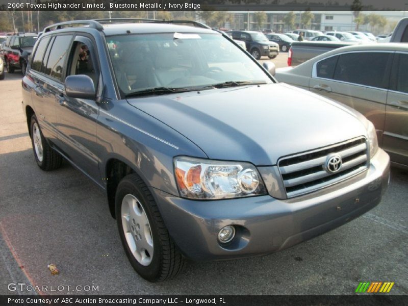 Bluestone Metallic / Ivory Beige 2006 Toyota Highlander Limited