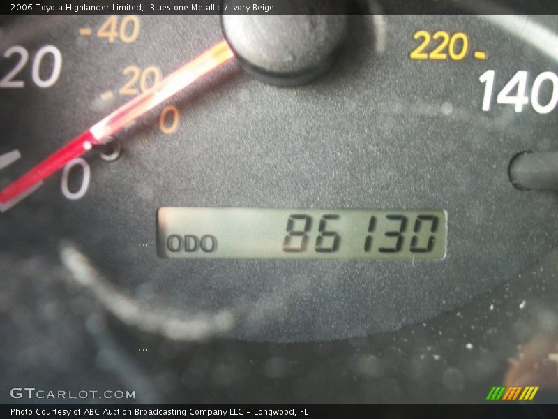 Bluestone Metallic / Ivory Beige 2006 Toyota Highlander Limited