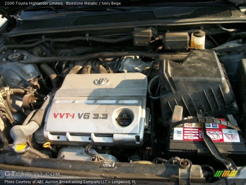Bluestone Metallic / Ivory Beige 2006 Toyota Highlander Limited