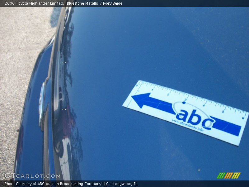 Bluestone Metallic / Ivory Beige 2006 Toyota Highlander Limited