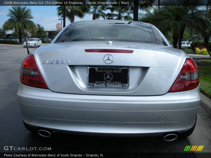 Iridium Silver Metallic / Black 2008 Mercedes-Benz SLK 350 Edition 10 Roadster