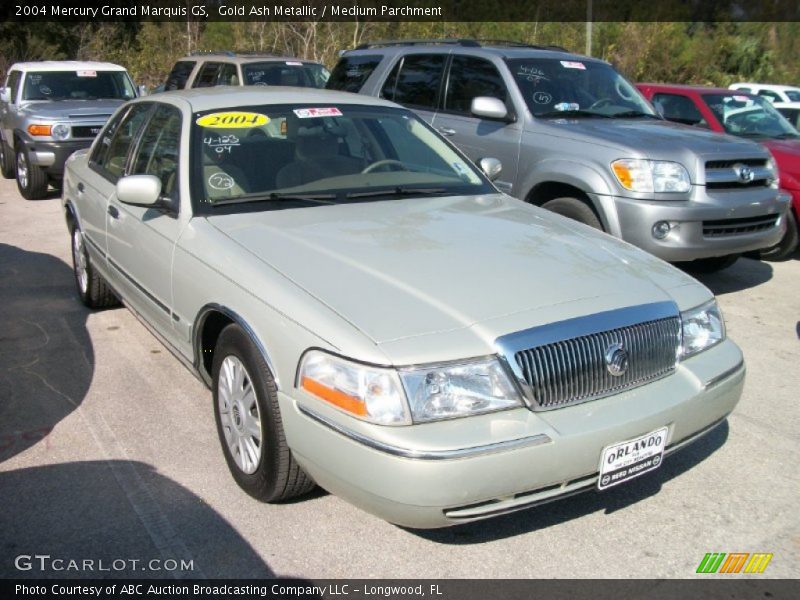 Gold Ash Metallic / Medium Parchment 2004 Mercury Grand Marquis GS