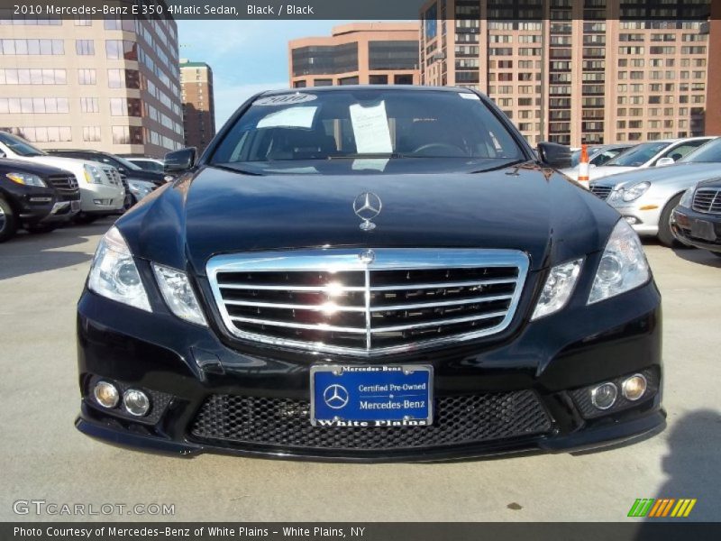 Black / Black 2010 Mercedes-Benz E 350 4Matic Sedan