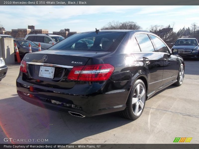 Black / Black 2010 Mercedes-Benz E 350 4Matic Sedan