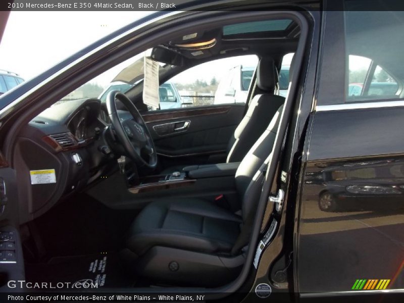 Black / Black 2010 Mercedes-Benz E 350 4Matic Sedan