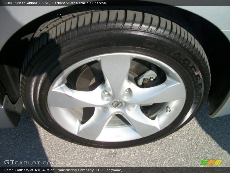 Radiant Silver Metallic / Charcoal 2008 Nissan Altima 3.5 SE