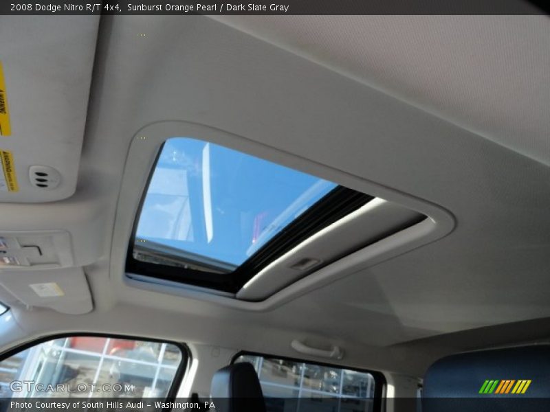 Sunburst Orange Pearl / Dark Slate Gray 2008 Dodge Nitro R/T 4x4