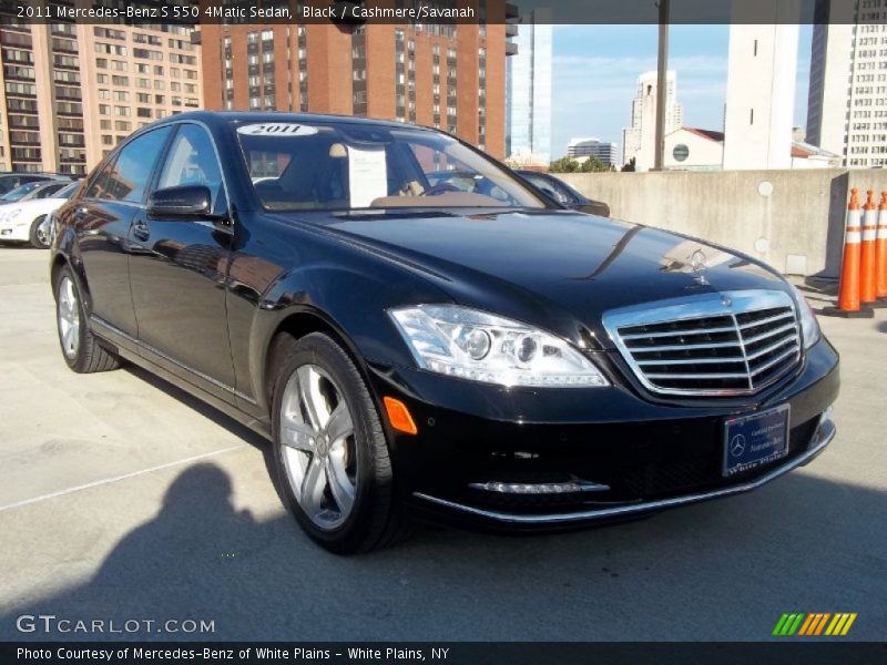Black / Cashmere/Savanah 2011 Mercedes-Benz S 550 4Matic Sedan