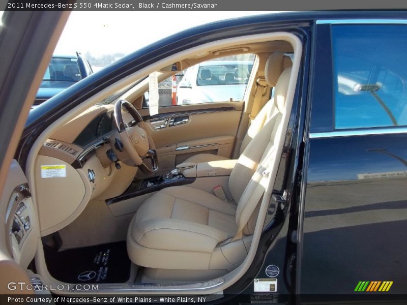 Black / Cashmere/Savanah 2011 Mercedes-Benz S 550 4Matic Sedan