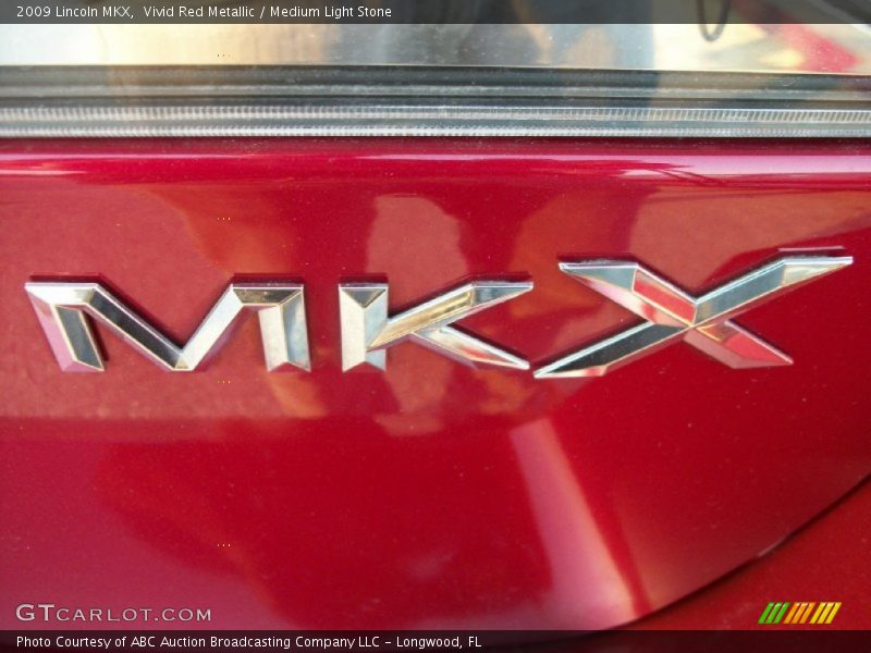 Vivid Red Metallic / Medium Light Stone 2009 Lincoln MKX