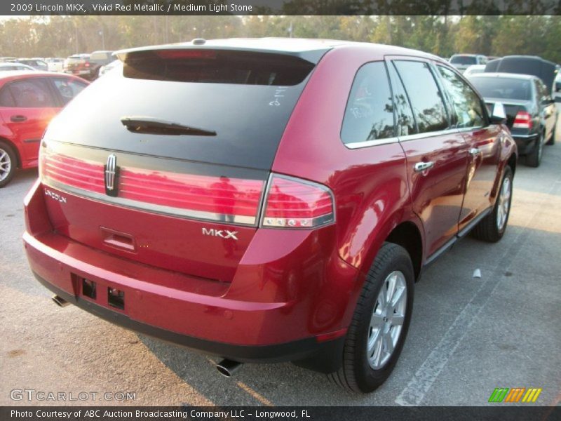 Vivid Red Metallic / Medium Light Stone 2009 Lincoln MKX