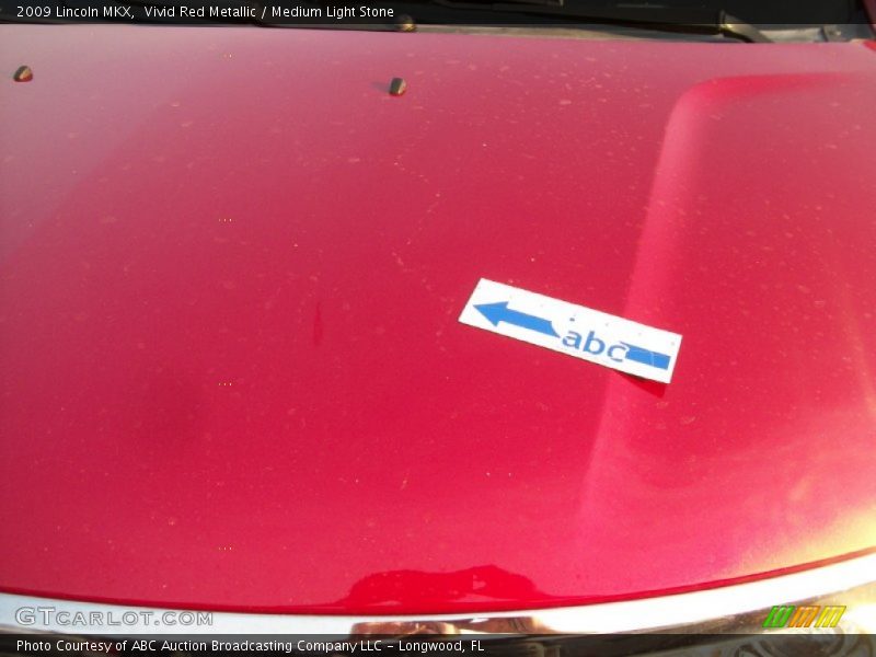 Vivid Red Metallic / Medium Light Stone 2009 Lincoln MKX