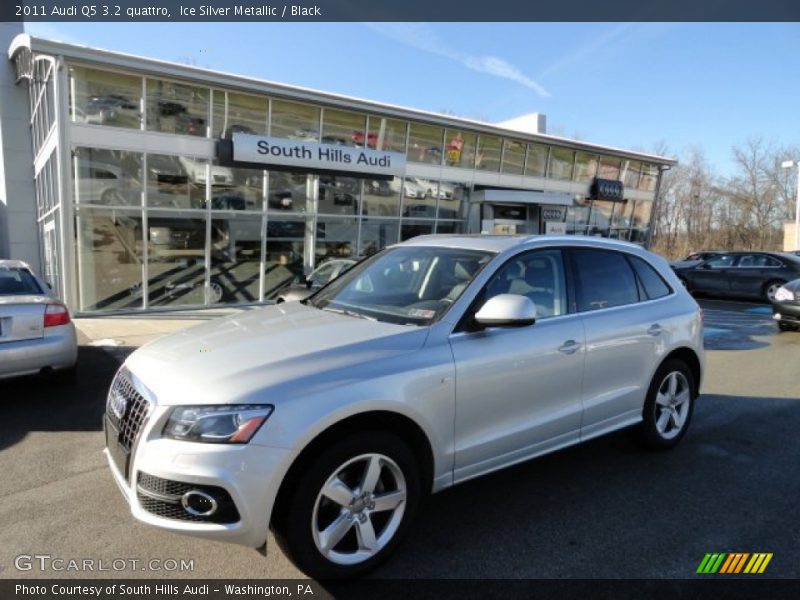 Ice Silver Metallic / Black 2011 Audi Q5 3.2 quattro
