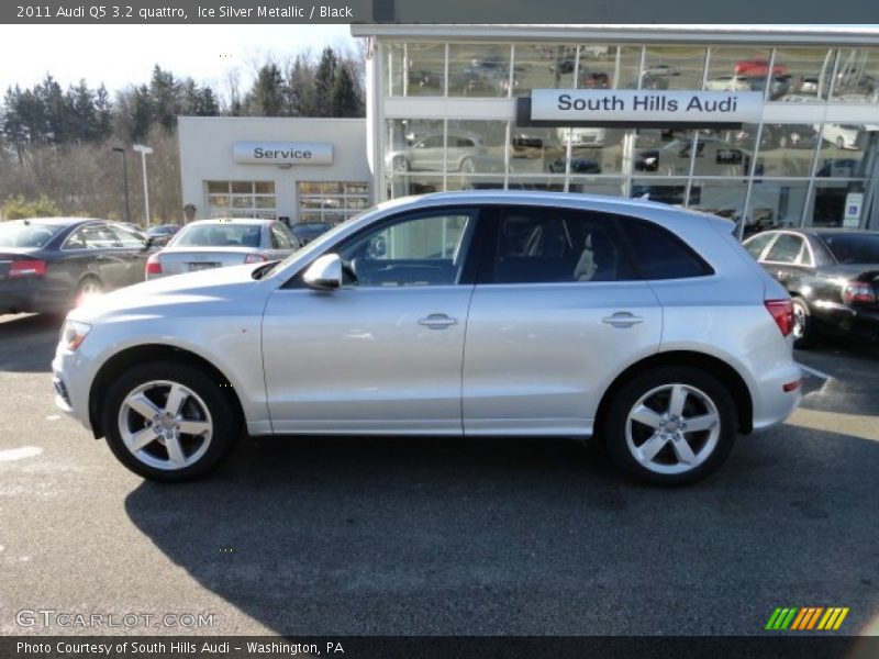 Ice Silver Metallic / Black 2011 Audi Q5 3.2 quattro