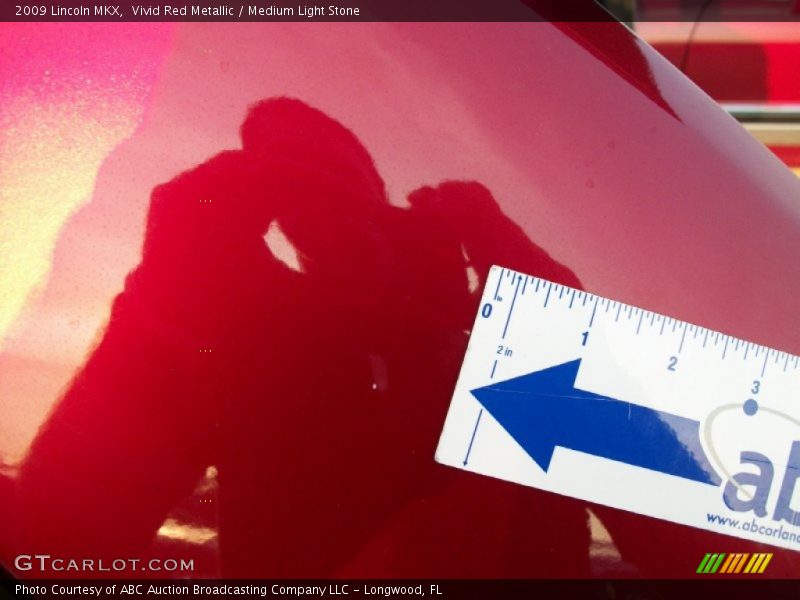Vivid Red Metallic / Medium Light Stone 2009 Lincoln MKX