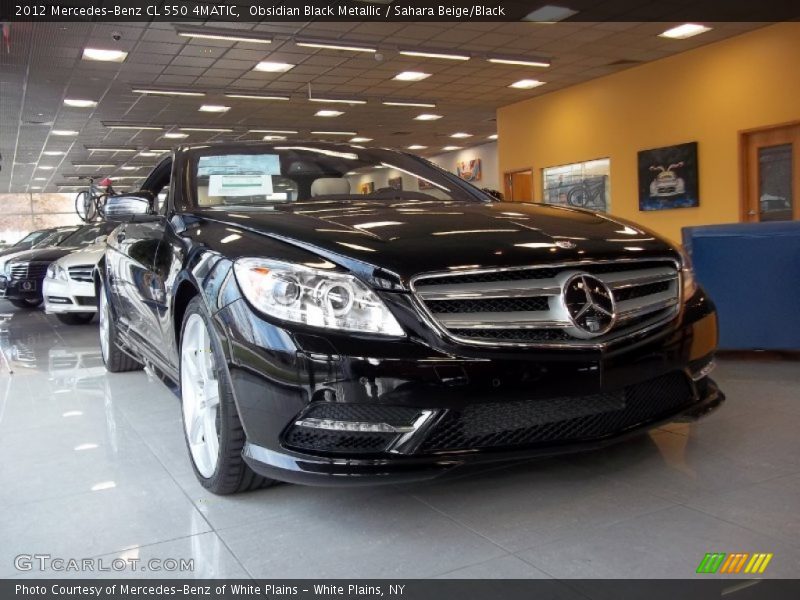 Obsidian Black Metallic / Sahara Beige/Black 2012 Mercedes-Benz CL 550 4MATIC