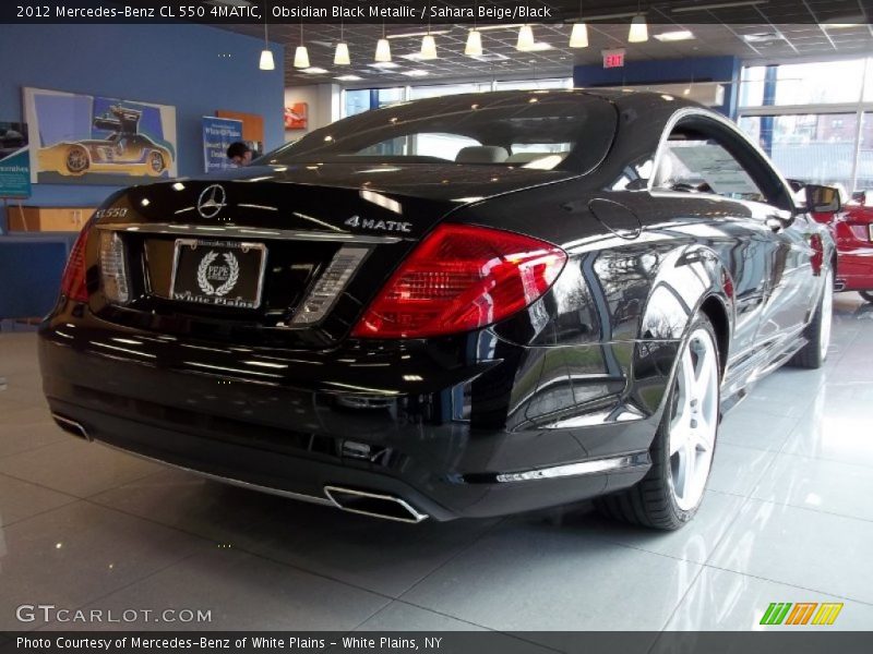 Obsidian Black Metallic / Sahara Beige/Black 2012 Mercedes-Benz CL 550 4MATIC