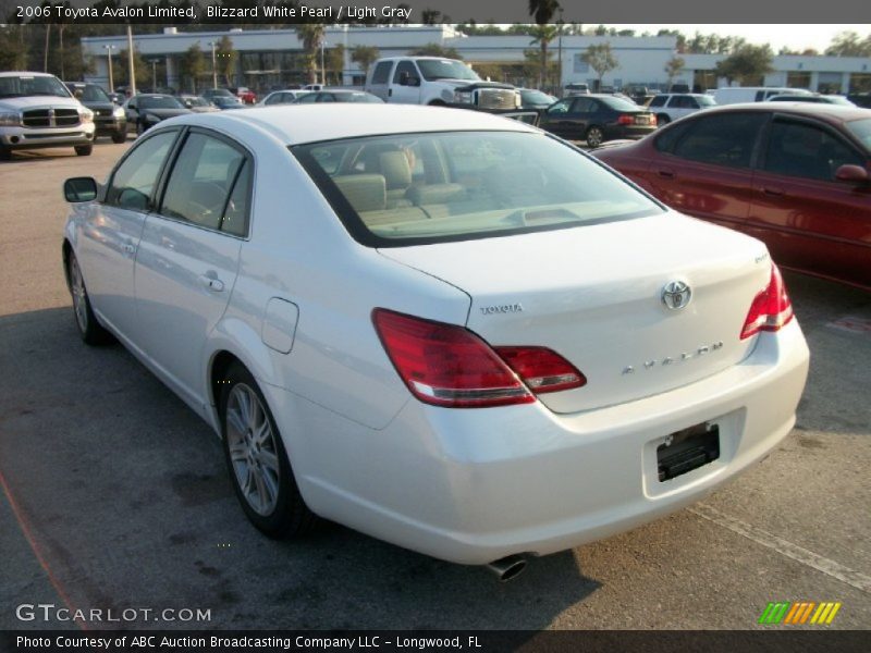 Blizzard White Pearl / Light Gray 2006 Toyota Avalon Limited