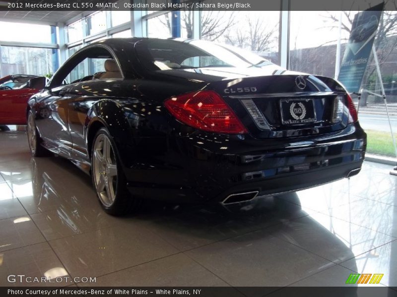 Obsidian Black Metallic / Sahara Beige/Black 2012 Mercedes-Benz CL 550 4MATIC