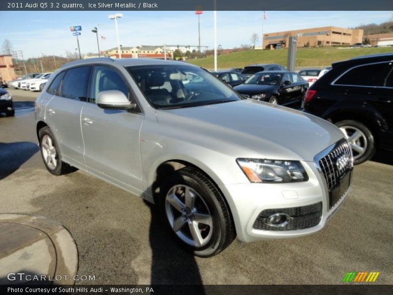 Ice Silver Metallic / Black 2011 Audi Q5 3.2 quattro