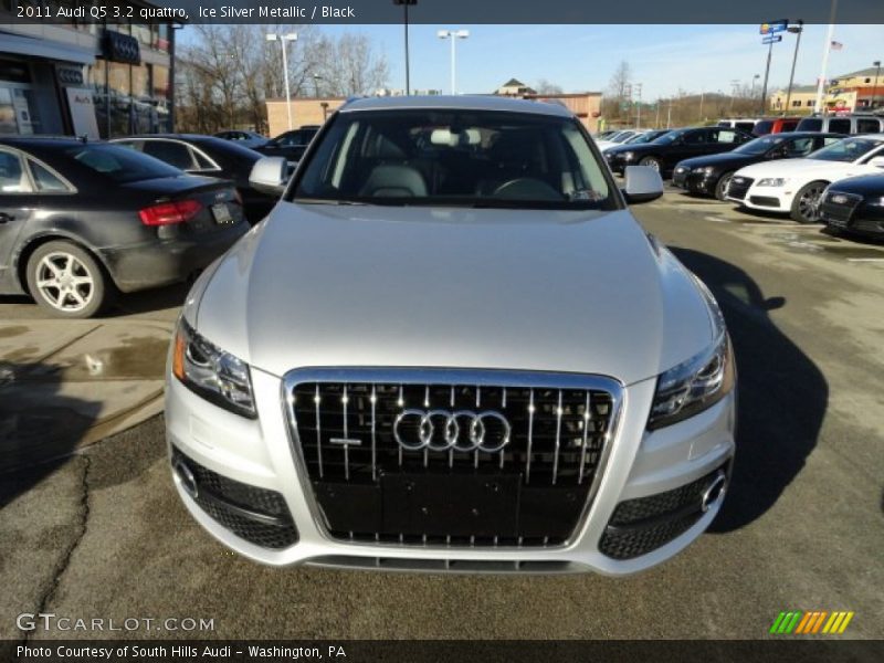 Ice Silver Metallic / Black 2011 Audi Q5 3.2 quattro