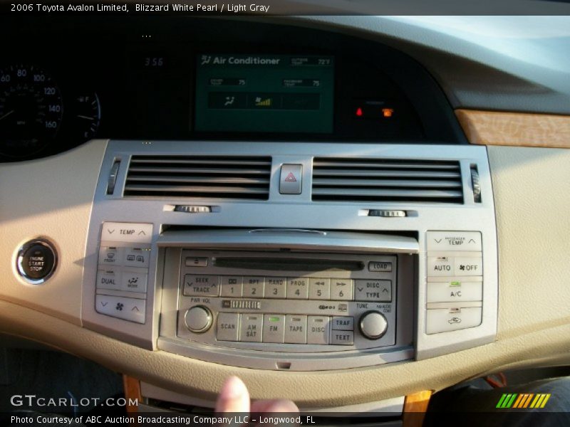Blizzard White Pearl / Light Gray 2006 Toyota Avalon Limited