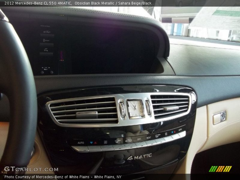 Obsidian Black Metallic / Sahara Beige/Black 2012 Mercedes-Benz CL 550 4MATIC