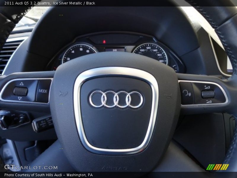 Ice Silver Metallic / Black 2011 Audi Q5 3.2 quattro