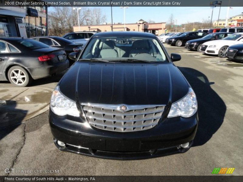 Brilliant Black Crystal Pearl / Dark Slate Gray/Light Slate Gray 2008 Chrysler Sebring Limited Sedan