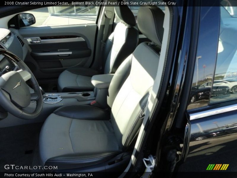 Brilliant Black Crystal Pearl / Dark Slate Gray/Light Slate Gray 2008 Chrysler Sebring Limited Sedan