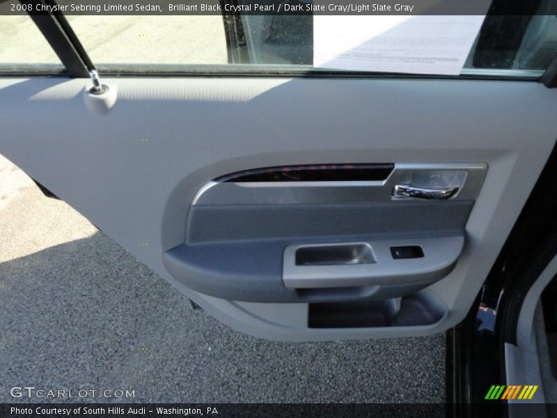 Brilliant Black Crystal Pearl / Dark Slate Gray/Light Slate Gray 2008 Chrysler Sebring Limited Sedan