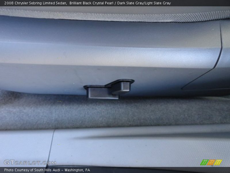 Brilliant Black Crystal Pearl / Dark Slate Gray/Light Slate Gray 2008 Chrysler Sebring Limited Sedan