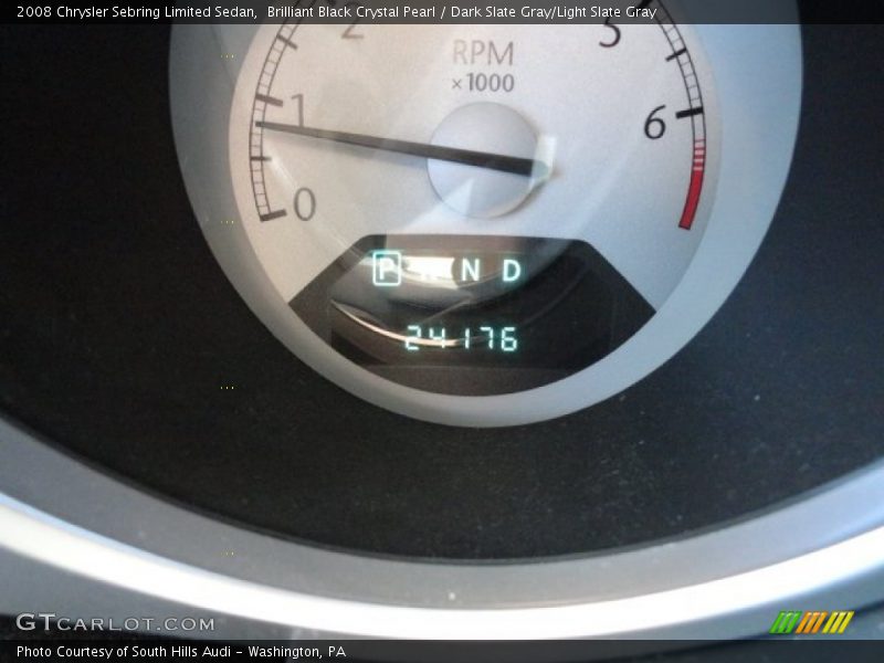 Brilliant Black Crystal Pearl / Dark Slate Gray/Light Slate Gray 2008 Chrysler Sebring Limited Sedan