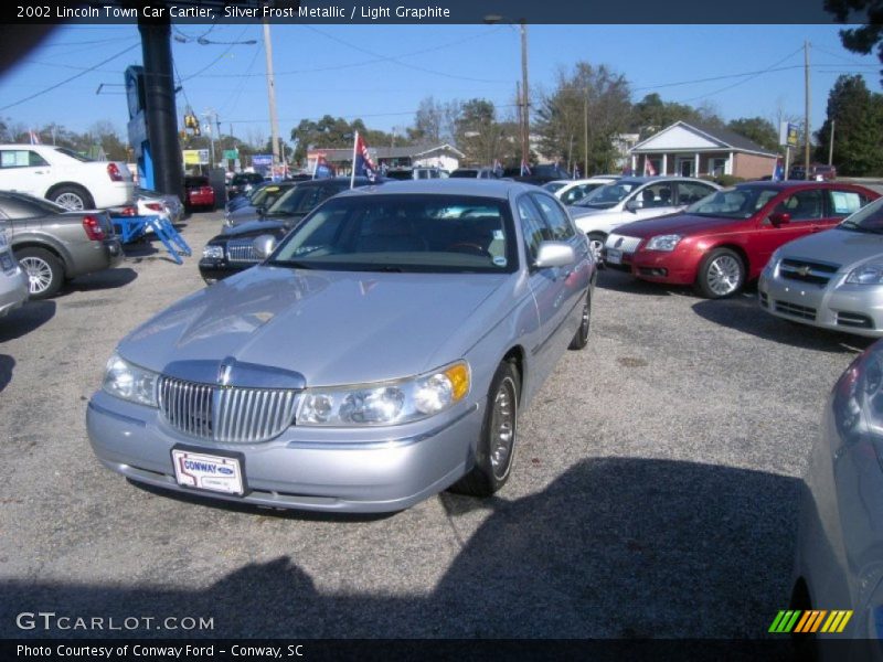 Silver Frost Metallic / Light Graphite 2002 Lincoln Town Car Cartier