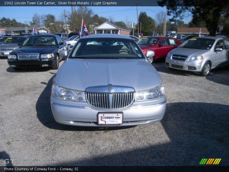 Silver Frost Metallic / Light Graphite 2002 Lincoln Town Car Cartier