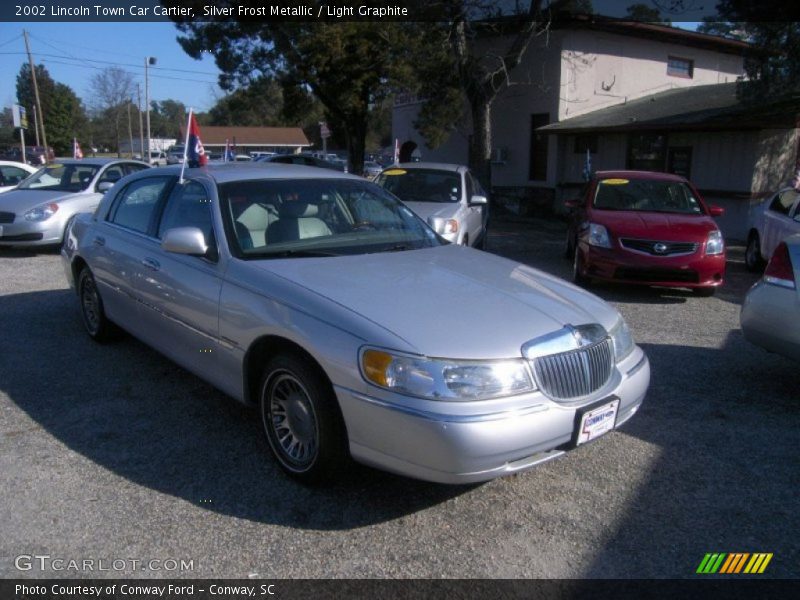 Silver Frost Metallic / Light Graphite 2002 Lincoln Town Car Cartier