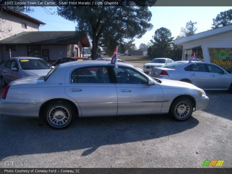 Silver Frost Metallic / Light Graphite 2002 Lincoln Town Car Cartier