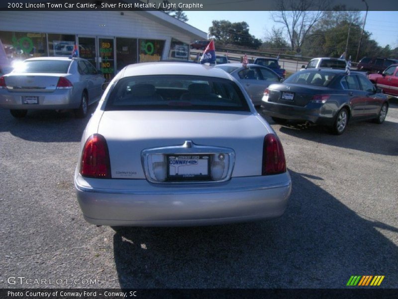 Silver Frost Metallic / Light Graphite 2002 Lincoln Town Car Cartier