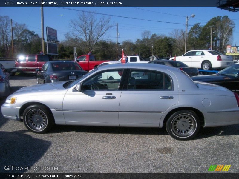 Silver Frost Metallic / Light Graphite 2002 Lincoln Town Car Cartier
