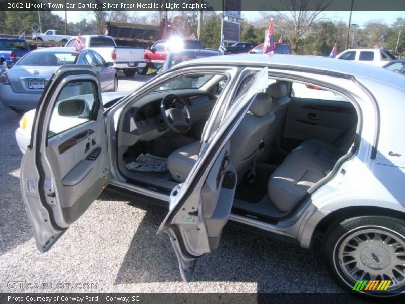 Silver Frost Metallic / Light Graphite 2002 Lincoln Town Car Cartier