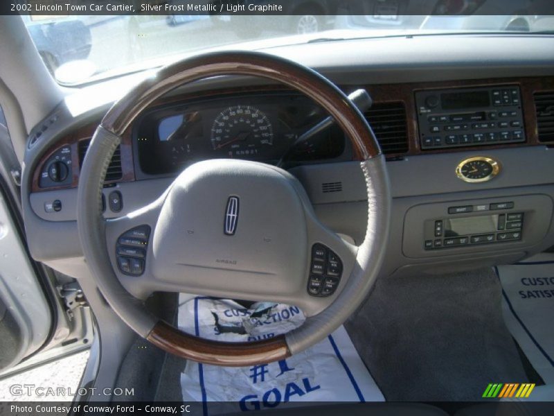Silver Frost Metallic / Light Graphite 2002 Lincoln Town Car Cartier