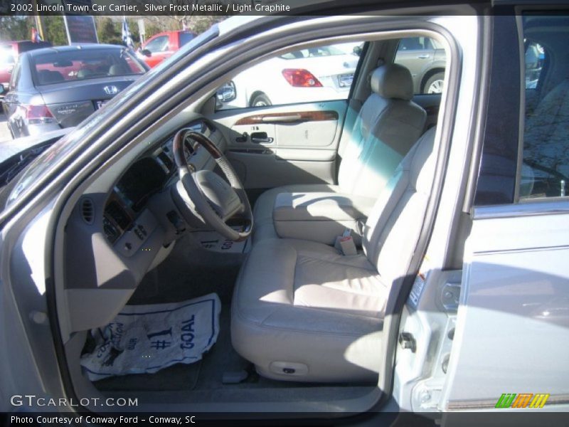 Silver Frost Metallic / Light Graphite 2002 Lincoln Town Car Cartier